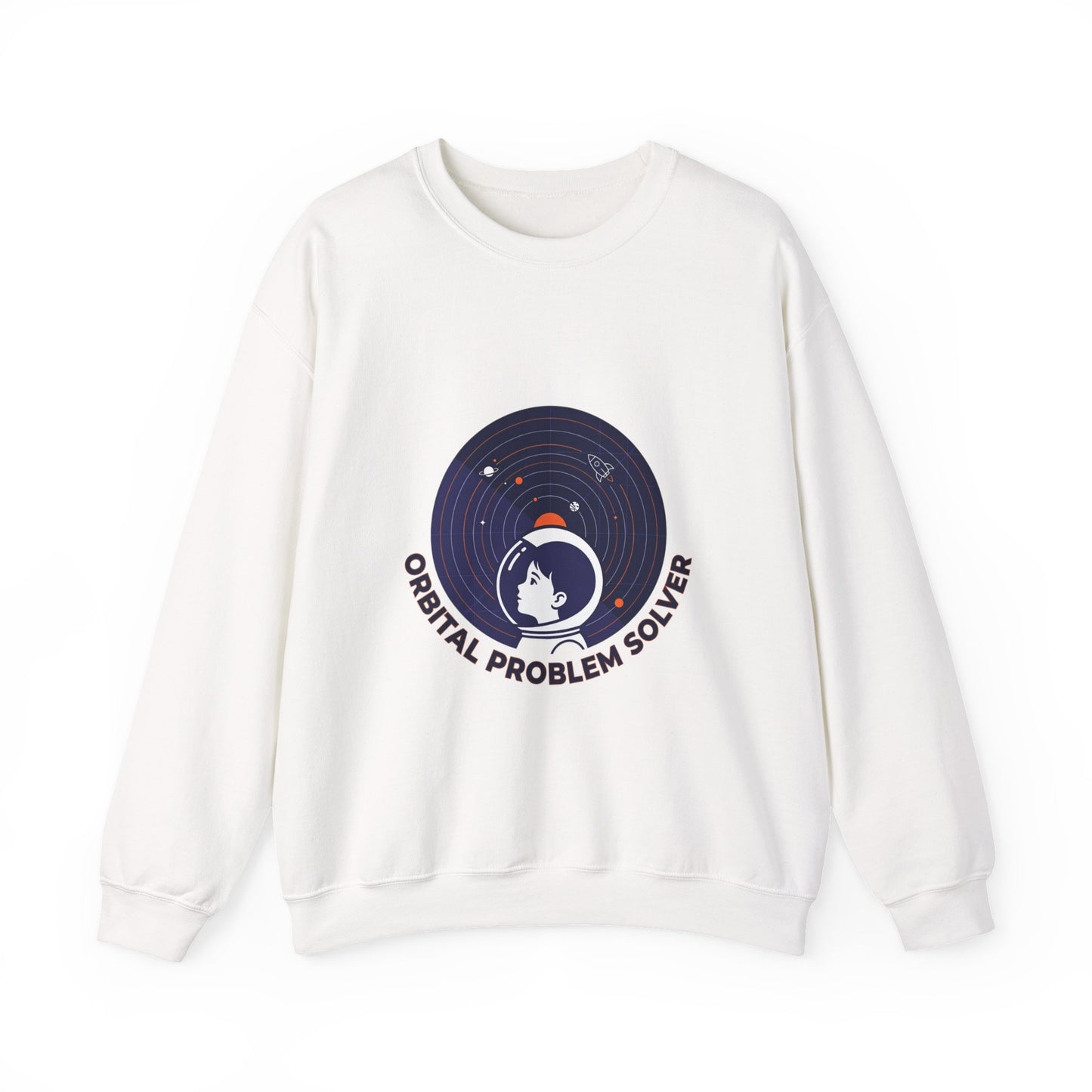 Orbital Problem Solver Sweatshirt | mission patch, space science nerd
