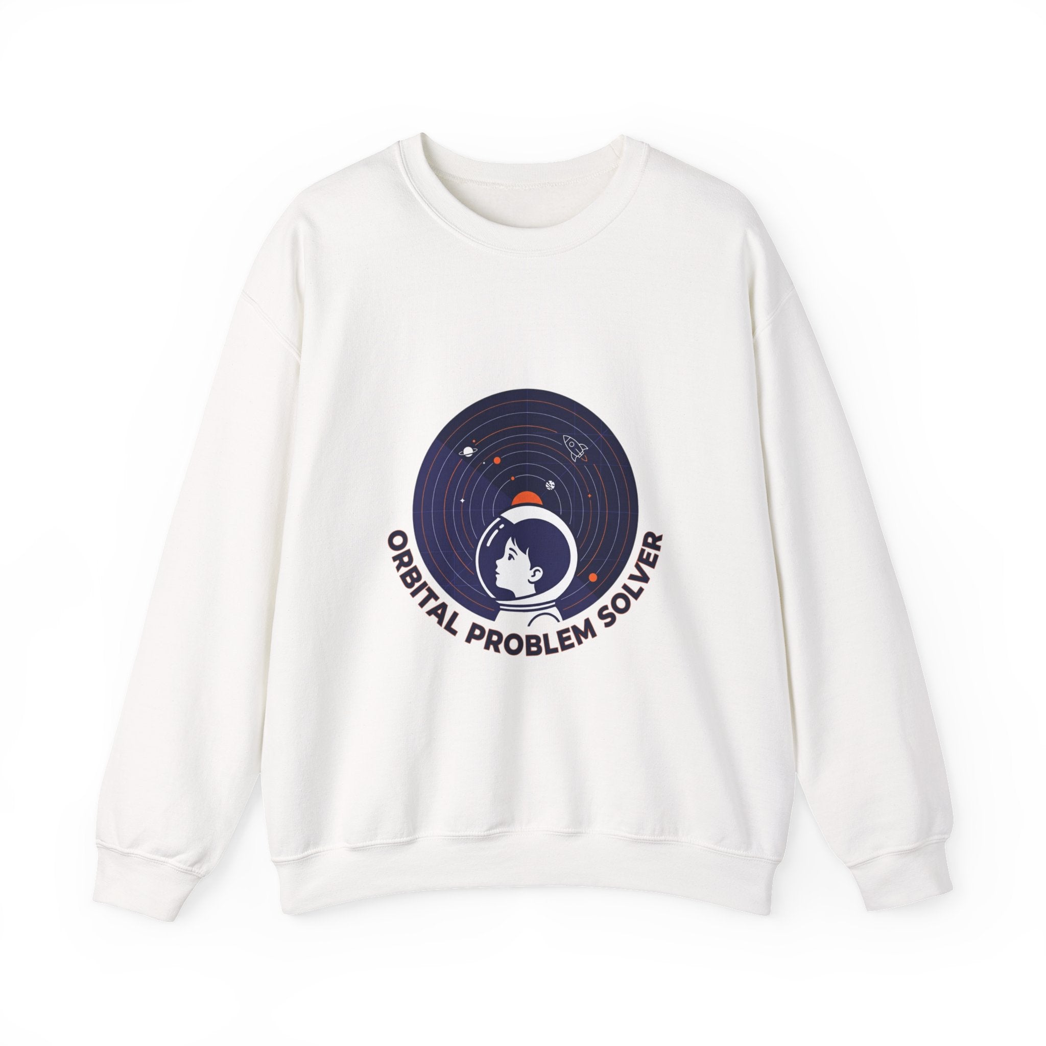 Orbital Problem Solver Sweatshirt | mission patch, space science nerd