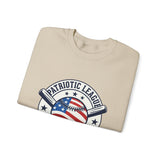 Patriotic Baseball Graphic Sweatshirt | vintage baseball graphic, red white blue shirt