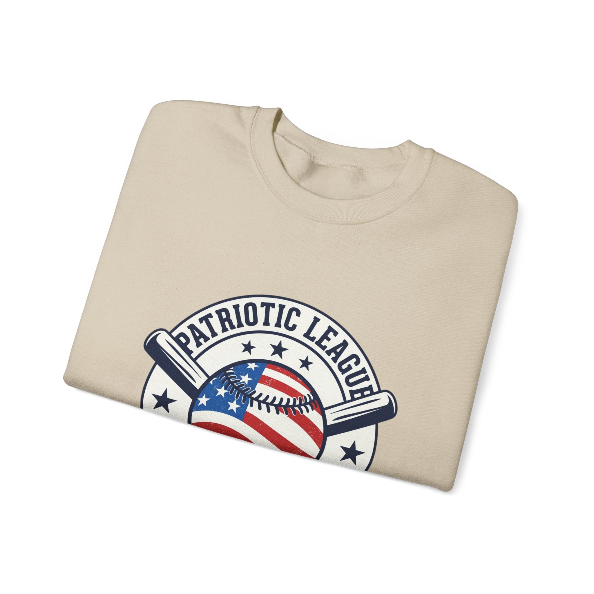 Patriotic Baseball Graphic Sweatshirt | vintage baseball graphic, red white blue shirt