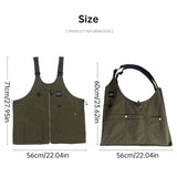 Multi-Pocket Sleeveless Vest, Camping Fishing Work Travel Hiking Shoulder Bag Waistcoat, Unisex Utility Jacket