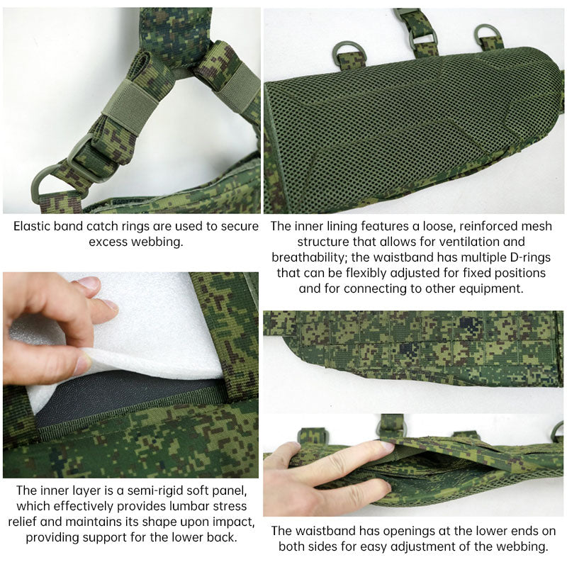 Cold War Replica Russian Military Fan Special Forces VOIN Tactical Waist Belt Y-Strap MOLLE Wagner SSO