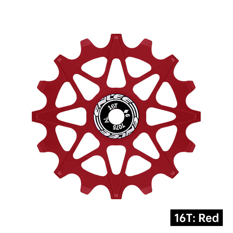 Bicycle Rear Derailleur Jockey Wheel Ceramic Bearing Aluminum Alloy 10T 12T 14T 16T Positive Negative Tooth for MTB Road Bike