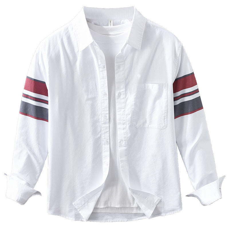 Mens Stylish Casual Versatile And Relaxed-fit Artistic Top