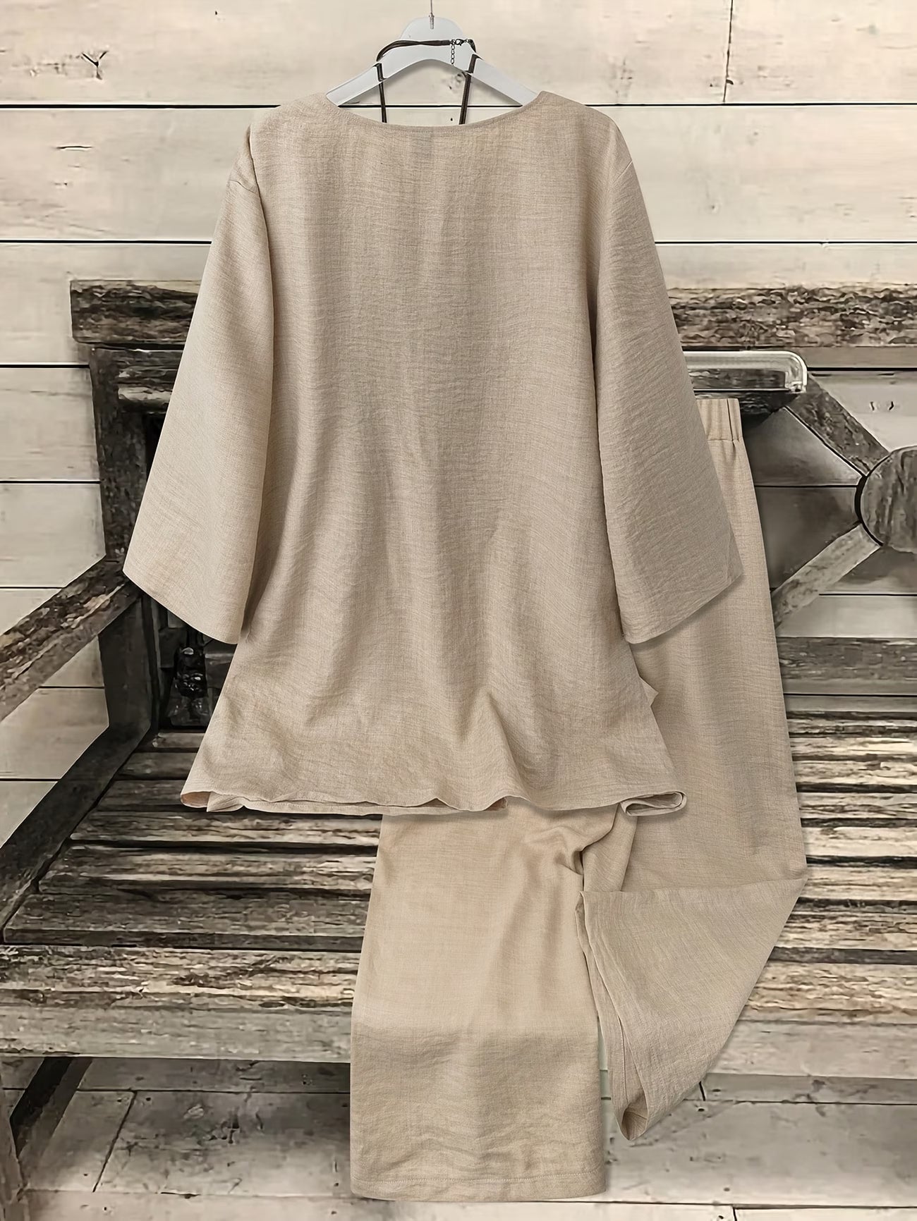 Elegant Women'S Suit, V-Neck Design Is Fashionable And Sexy, with a Loose And Comfortable Fit, Suitable for Vacation And Home Use
