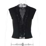 Fashionable Buttoned Waist-Slimming Sleeveless Vest For Women