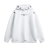 INS Ethnic-style Textured Embroidery Heavyweight Hooded Sweatshirt