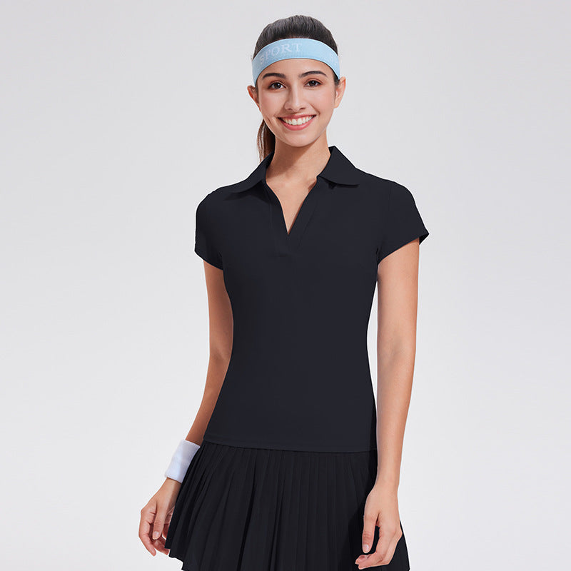 Fashionable Women's Sports Top Short-sleeve T-shirt