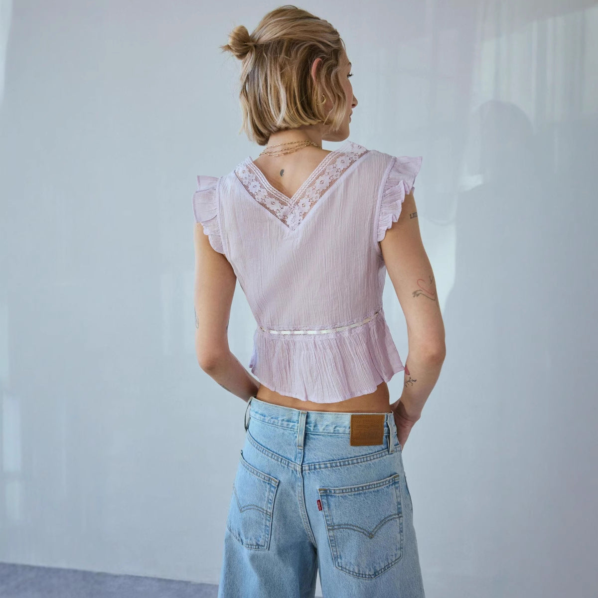 Summer European And American Short-sleeve Tops
