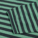 Loose striped round neck long sleeved shirt