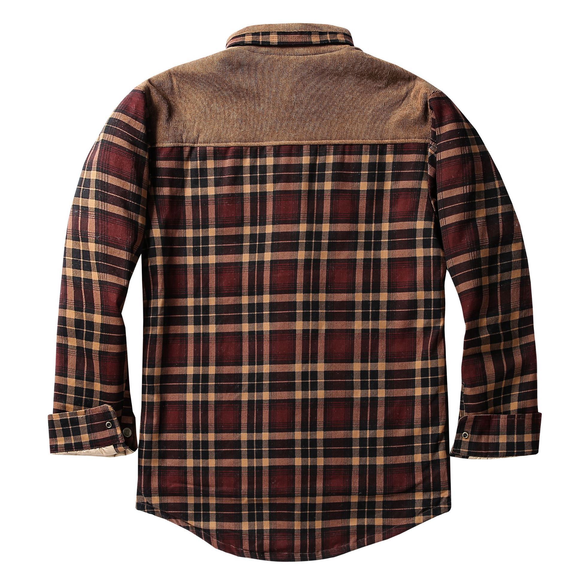 European-size Plaid Shirt Mens Outerwear