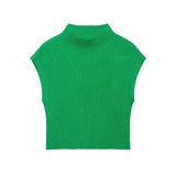 Ribbed Knitted Vest Women's Spring