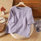 Textured 2025 Summer New Arrival Loose-fit Casual Pullover