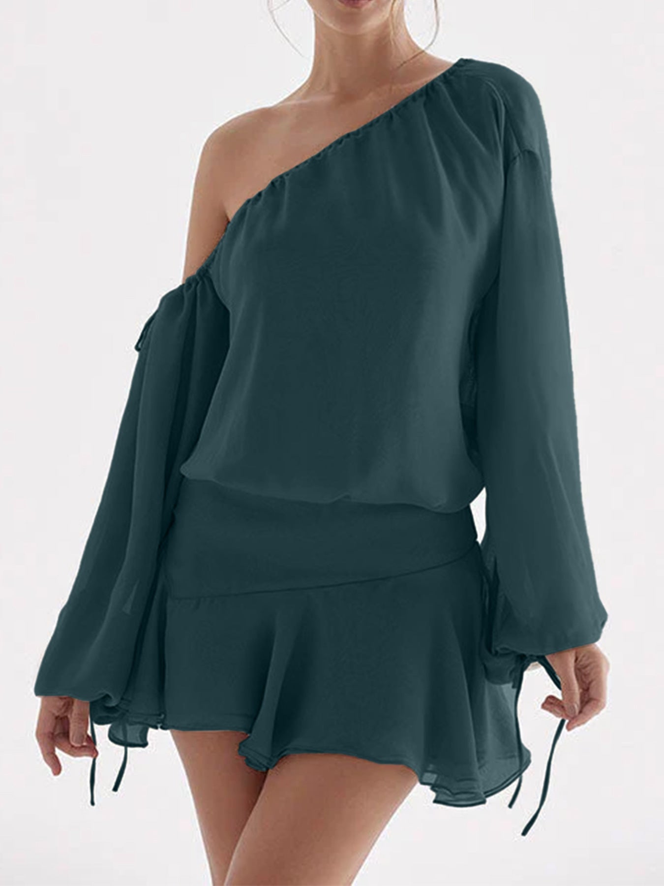 Chiffon Off-shoulder Dress For Women