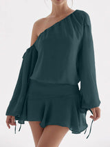 Chiffon Off-shoulder Dress For Women