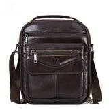 Casual Cross-border Mens Backpack Made From Full-grain Cowhide Leather