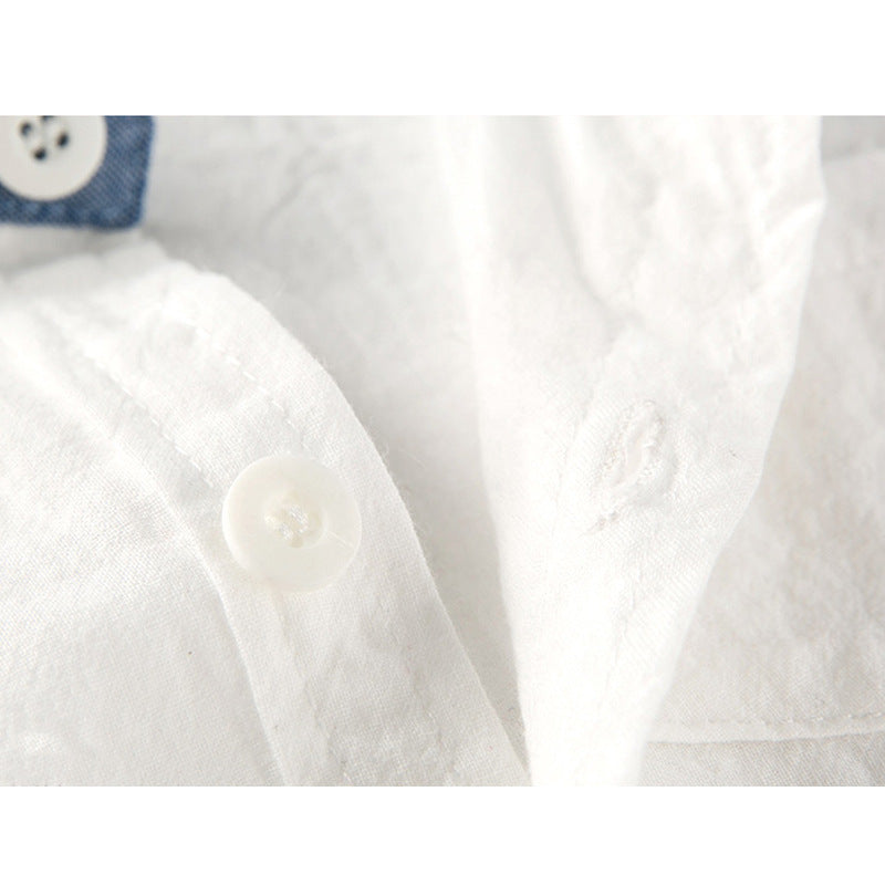 Gentleman's Summer Outfit for Baby Boys, Two-Piece Romper with Overalls, British Style Formal Wear