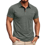 Men's Short-sleeve Lapel T-shirt Polo Shirt