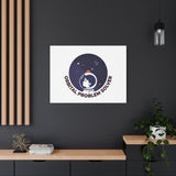 Orbital Problem Solver Canvas | space mission patch, astronaut art, cosmic science