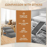 Pet Dog Stair Ramp with Bone Handle – Safe Steps for Elderly Dogs, Couch & Bed Accessibility, Joint Protection