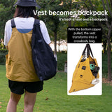 Multi-Pocket Sleeveless Vest, Camping Fishing Work Travel Hiking Shoulder Bag Waistcoat, Unisex Utility Jacket
