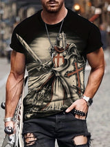 3D Printed T-shirt Men's Summer Casual Breathable Short Sleeve Top