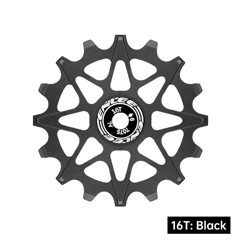 Bicycle Rear Derailleur Jockey Wheel Ceramic Bearing Aluminum Alloy 10T 12T 14T 16T Positive Negative Tooth for MTB Road Bike