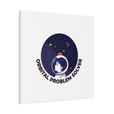 Orbital Problem Solver Canvas | space mission patch, astronaut art, cosmic science