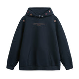 INS Ethnic-style Textured Embroidery Heavyweight Hooded Sweatshirt