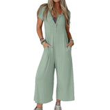 Women's Fashionable Slim-fit Casual Short-sleeve Jumpsuit