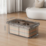 Large Transparent Plastic Storage Box - Perfect for Organizing Clothes, Quilts, Toys, and Snacks in Wardrobe & Home Use