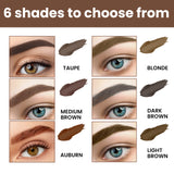 EELHOE Perfect Brow Stencil Kit, Waterproof Smooth Easy Color No Smudge No Makeup Natural Three-Dimensional Eyebrow Cream