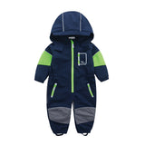 Baby Outdoor Fleece-Lined Thick Warm Softshell Romper Jumpsuit