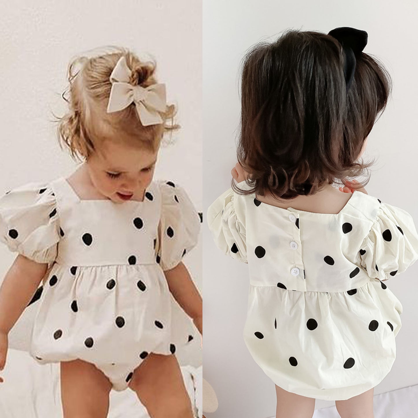 Girl Cute Children's Clothes Polka Dot Princess Romper