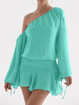 Chiffon Off-shoulder Dress For Women