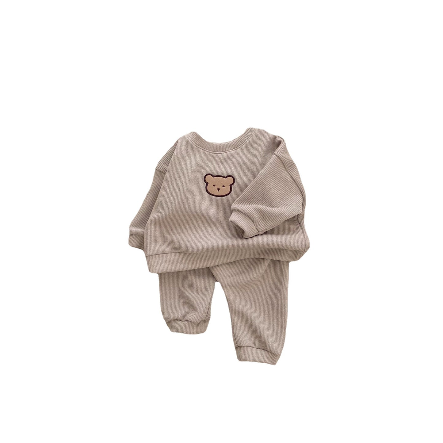 Autumn Style Children's Embroidered Bear Sweater
