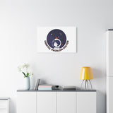Orbital Problem Solver Canvas | space mission patch, astronaut art, cosmic science