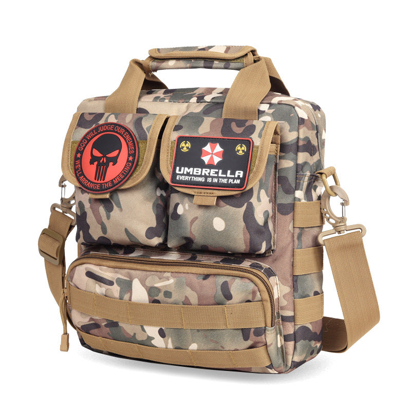 Nylon Camouflage Tactical Backpack Mens Shoulder Crossbody Bag