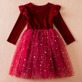 Autumn And Winter New Long Sleeved Girls' Dress