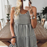 Fashionable Loose Sleeveless Dress For Women
