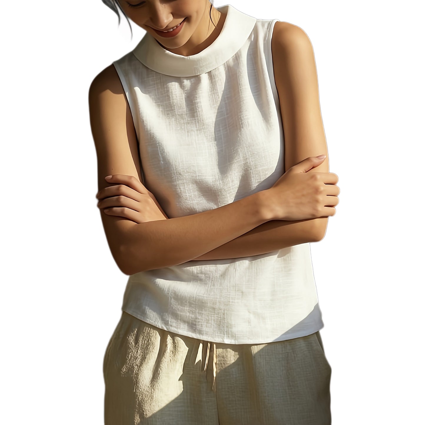 Women's Casual Commuter All-Match White Shirt