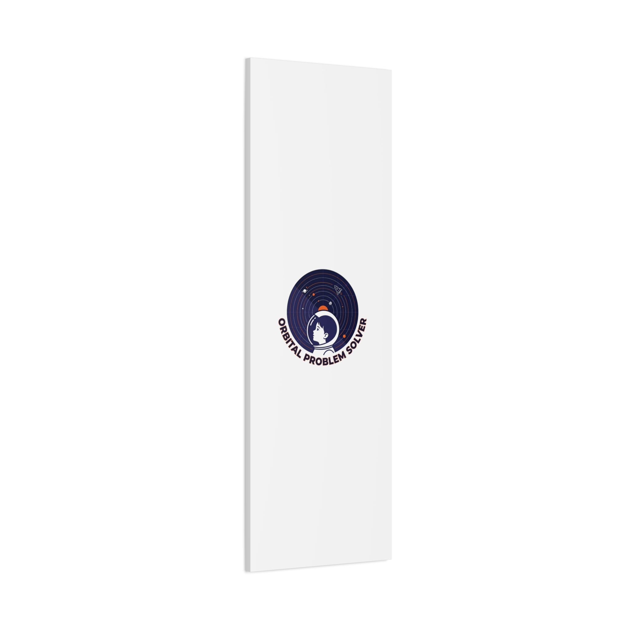 Orbital Problem Solver Canvas | space mission patch, astronaut art, cosmic science