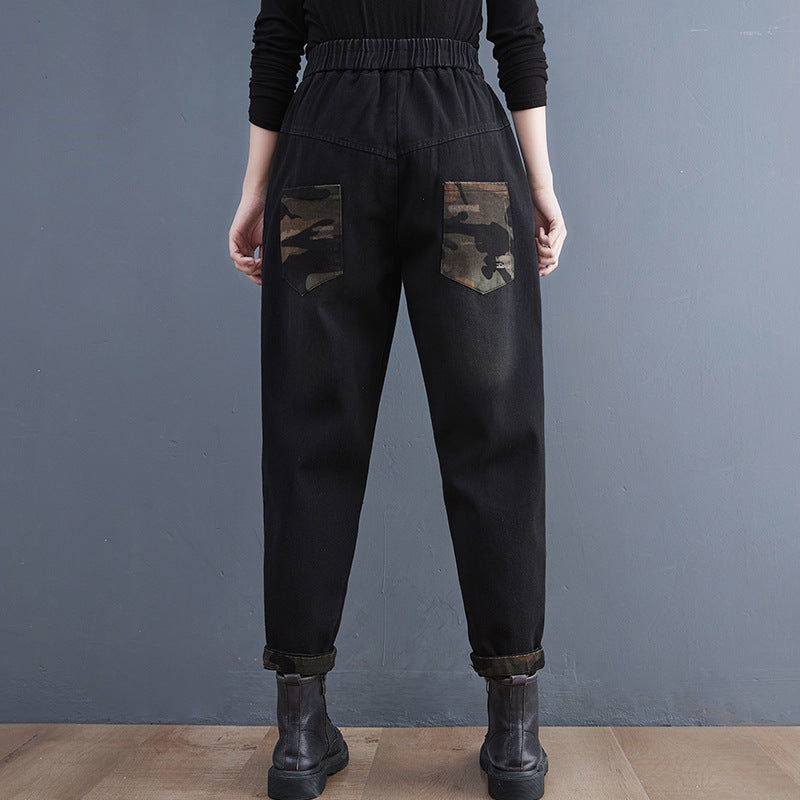 Women's Plus Size New Style New Literary Jeans