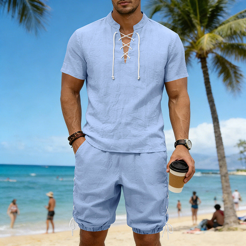 Summer Hip-Hop High-Street Men's Short-Sleeve