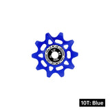 Bicycle Rear Derailleur Jockey Wheel Ceramic Bearing Aluminum Alloy 10T 12T 14T 16T Positive Negative Tooth for MTB Road Bike