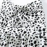 R Cotton Leopard Short Climbing Style Dress