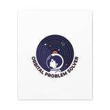 Orbital Problem Solver Canvas | space mission patch, astronaut art, cosmic science