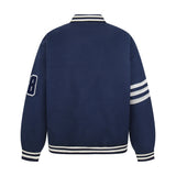 Heavy Embroidery Letter Baseball Jacket Men's Outerwear Padded Thick Single-Button Winter Loose Casual Cotton Jacket
