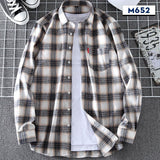 Springautumn Casual Thin Men's Plaid Shirt