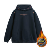 INS Ethnic-style Textured Embroidery Heavyweight Hooded Sweatshirt